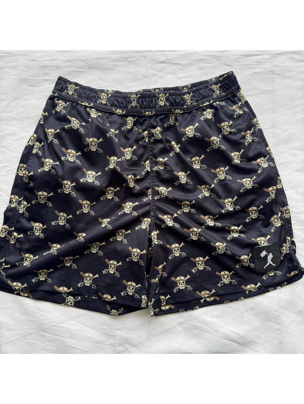 Baseballism Medium M Sticks Stones Diamond Air Mesh Shorts Baseball Skulls